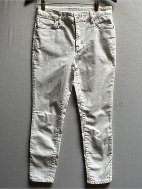 Tommy Bahama Ella Twill High Rise Ankle White Denim Pants Jeans Size 6 / 29